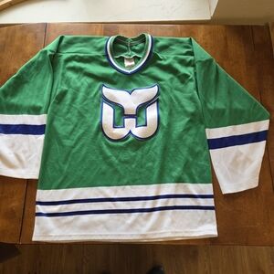 Vintage 90s Hartford Whalers CCM Maska NHL Hockey Jersey - Men's Medium - Green